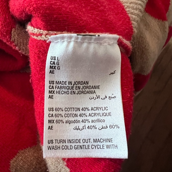 Character Club Heart Sweater SZ L - Picture 5 of 8